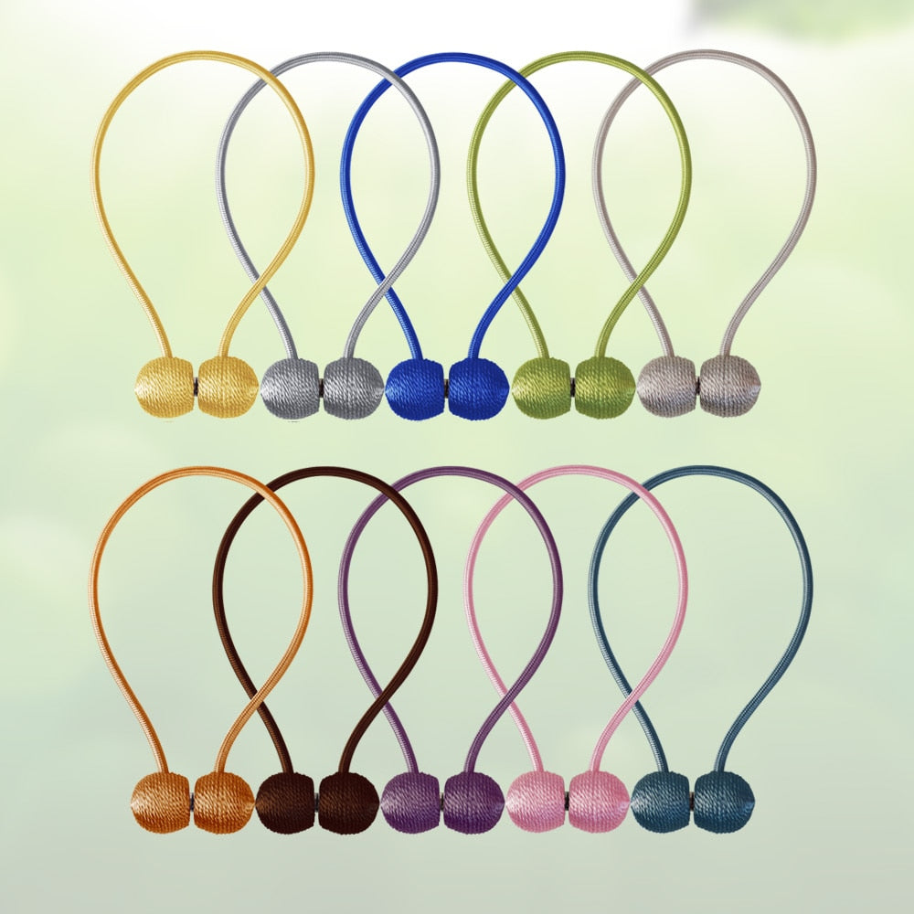 1Pc Magnetic Pearl Ball Curtain Tiebacks Tie Backs Holdbacks Buckle Clips Accessory Curtain Accessoires for Curtain decorative