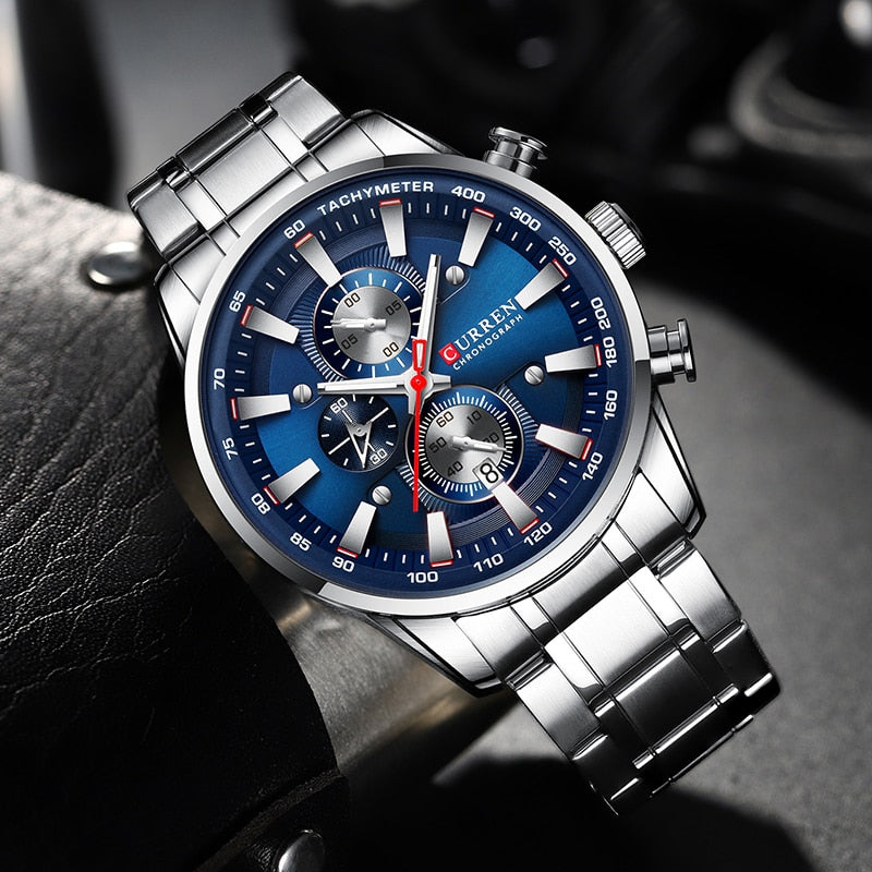 New Watches for Men Top Luxury Brand CURREN Quartz Men’s Watch Sport Waterproof Wrist Watches Chronograph Date Relogio Masculino