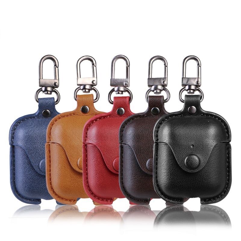 3D Headphone Case For Airpods Pro 3 Case Leather Luxury Genuine Cover For Apple Air Pods 2 1 Cases Earpods Earphone Bags Straps