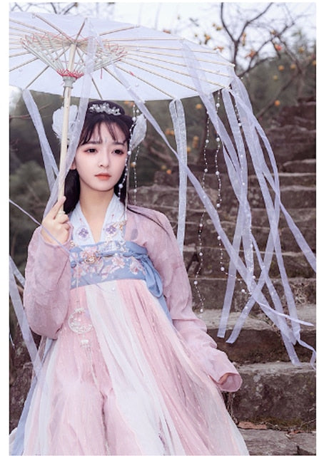 Tassels Chinese Umbrella Ribbon Silk Umbrella Hanfu Cos Umbrella Prop Shoot Ancient Costume paraguas cosplay princess parasol