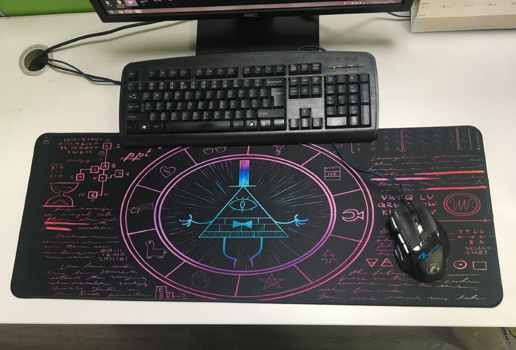 Game Mousepad RGB Personality Mathematician Digital LED Game Accessories Computer Keyboard Carpet Pad PC Notebook Gamer Desk Mat