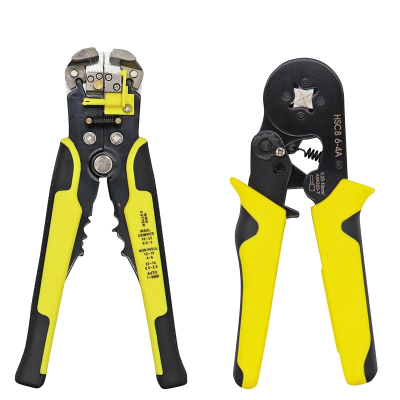 HS-D1 HSC8 6-4 Crimper Cable Cutter Automatic Wire Stripper Multifunctional Stripping hand Tools Crimping Pliers Terminal