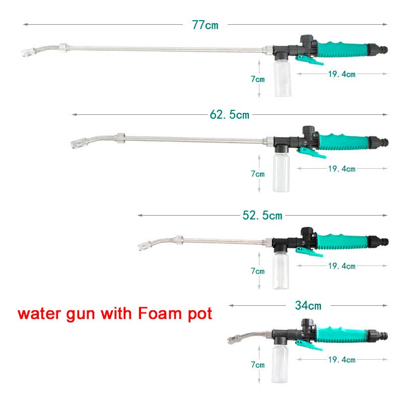 Dual High-Pressure Washer Water Gun Garden Hose Nozzle Water Jet Car Washer High Pressure Power Washer Water Gun