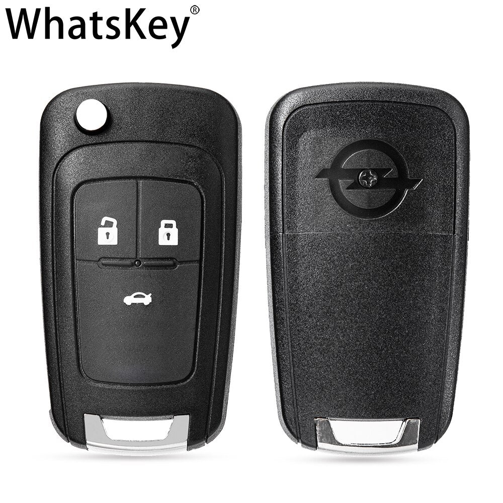 WhatsKey 2 Buttons Folding Car Key Shell Remote Flip Key Fob Case For Opel Vauxhall Astra H Insignia J Vectra C Corsa D Zafira G