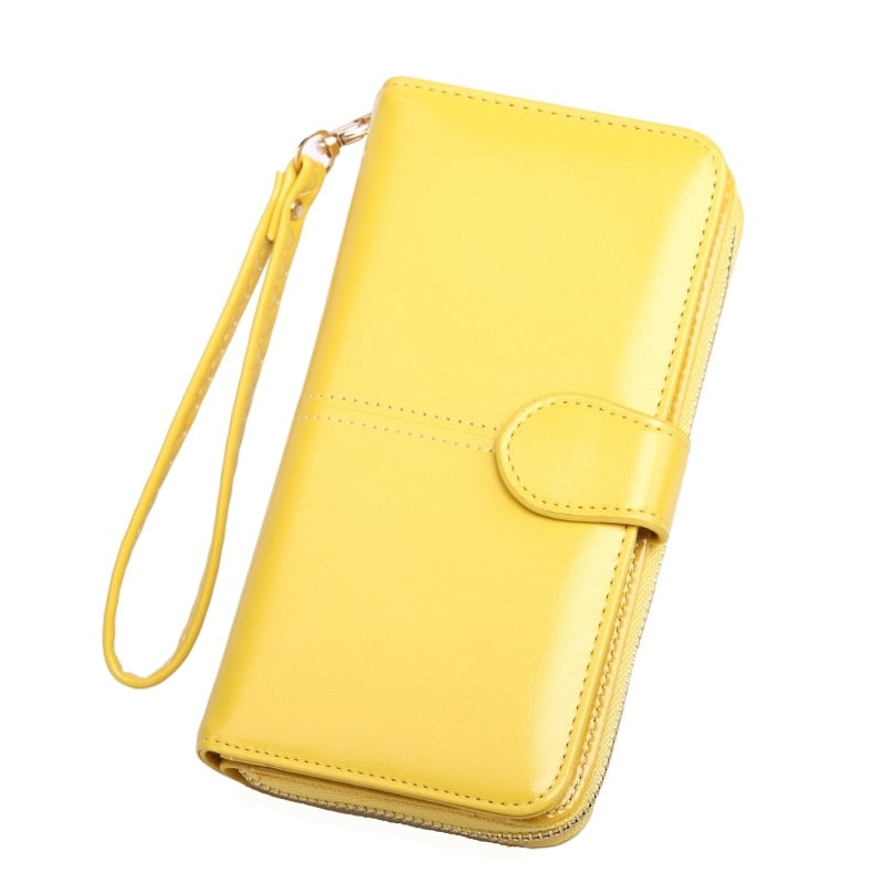 Pu Leather Women Wallets Women Purses Fashion Long Zipper Women's Wallet Money Coin Holder Female Long Purse Female Purse Zipper