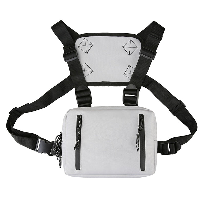 Fashion Chest Rig Bag For Men Waist Bag Hip hop streetwear functional Tactical Chest Mobile Phone Bags Male Casual Fanny Pack