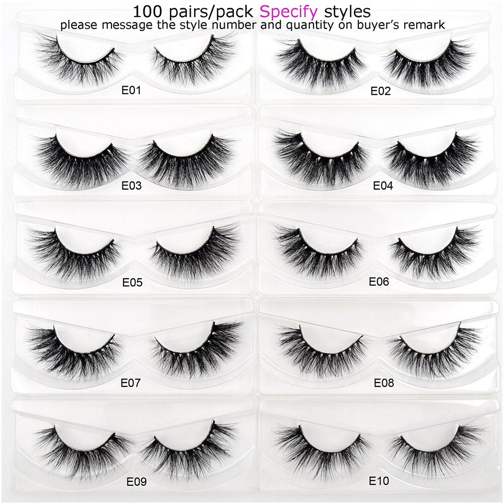 30 pairs/pack Visofree Lashes 3D Mink Eyelashes Full Strip Lashes Handmade Premium Mink Hair Multi-use False Eyelashes Makeup