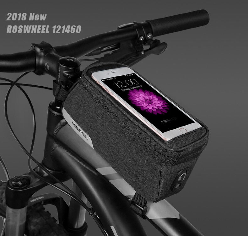 ROSWHEEL BICYCLE BAGS CYCLING BIKE FRAME IPHONE BAGS  HOLDER PANNIER MOBILE PHONE BAG CASE POUCH