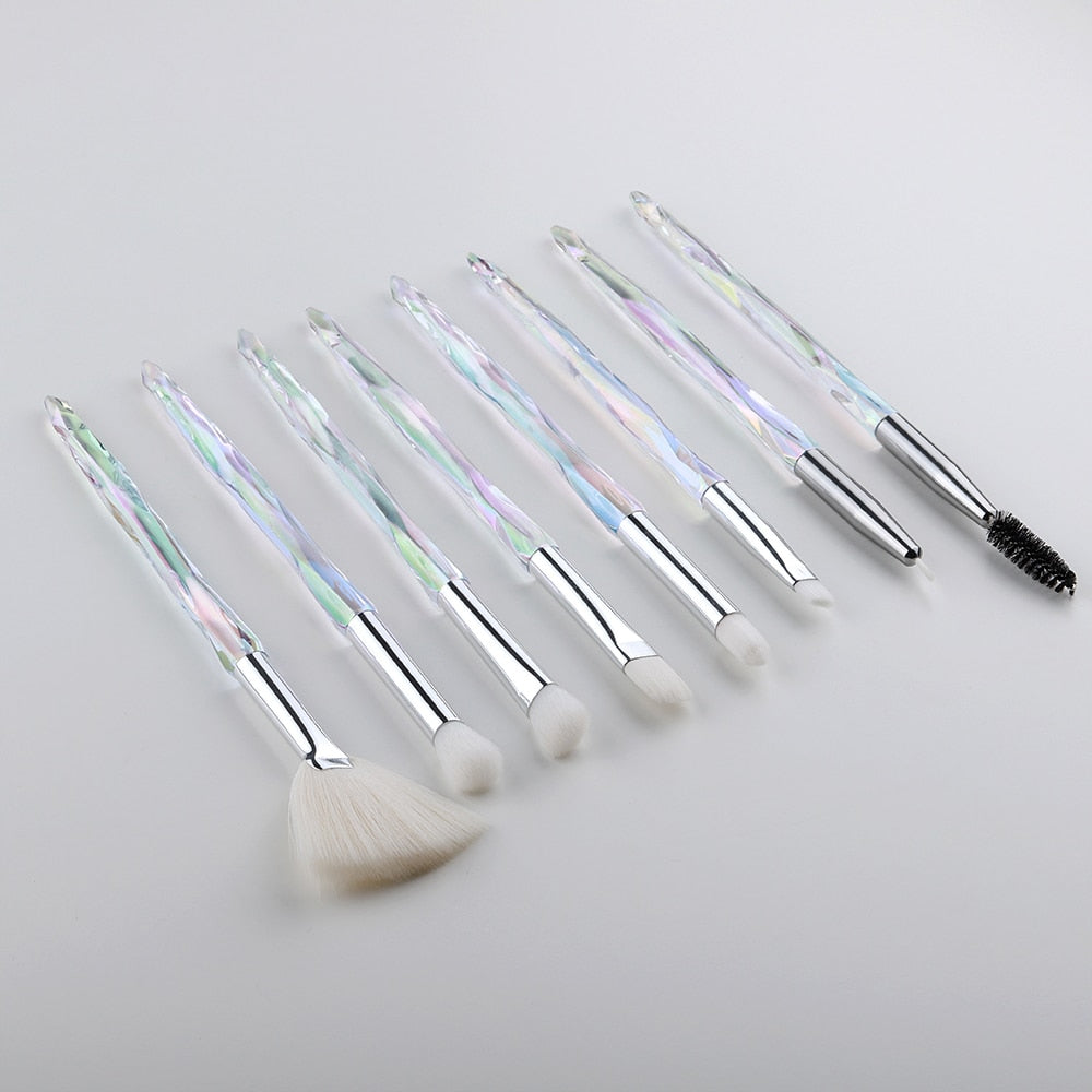 FLD Eye Brush Diamond Makeup Brushes Set Eye Shadow Lip Eyebrow Brushes High Quality Professional Lip Eyeliner Tools