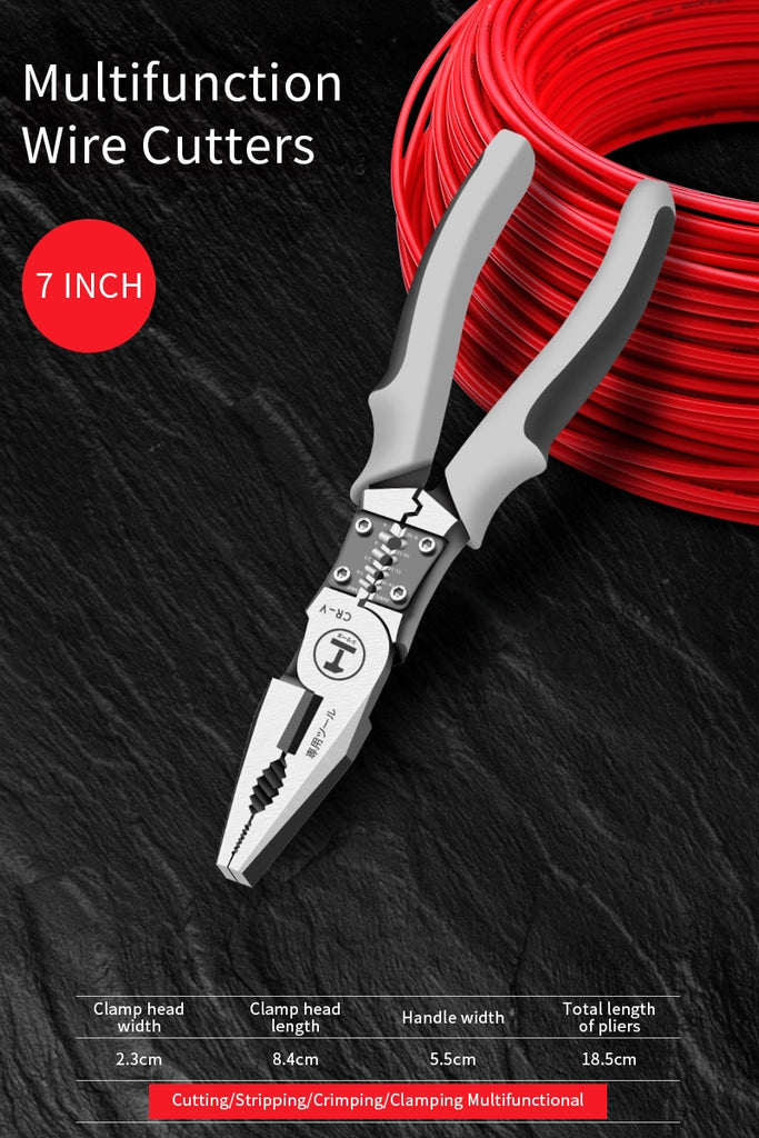 Greenery Needle Nose Pliers Hardware Tools Universal Wire Cutters Electrician Multifunctional Universal Diagonal Pliers