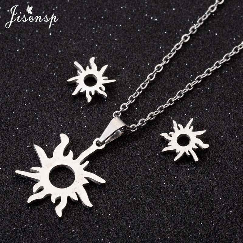 Jisensp Volleyball Jewelry Necklace for Women Men Stainless Steel Chain Necklaces Pendants Sports Fan Necklace Best Gift