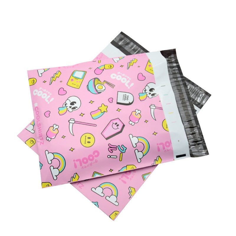 10pcs Color Express Bags 26x33cm Plastic Poly Mailers Envelope Self Seal Mail Bags Postal Packaging Shipping Courier Bag