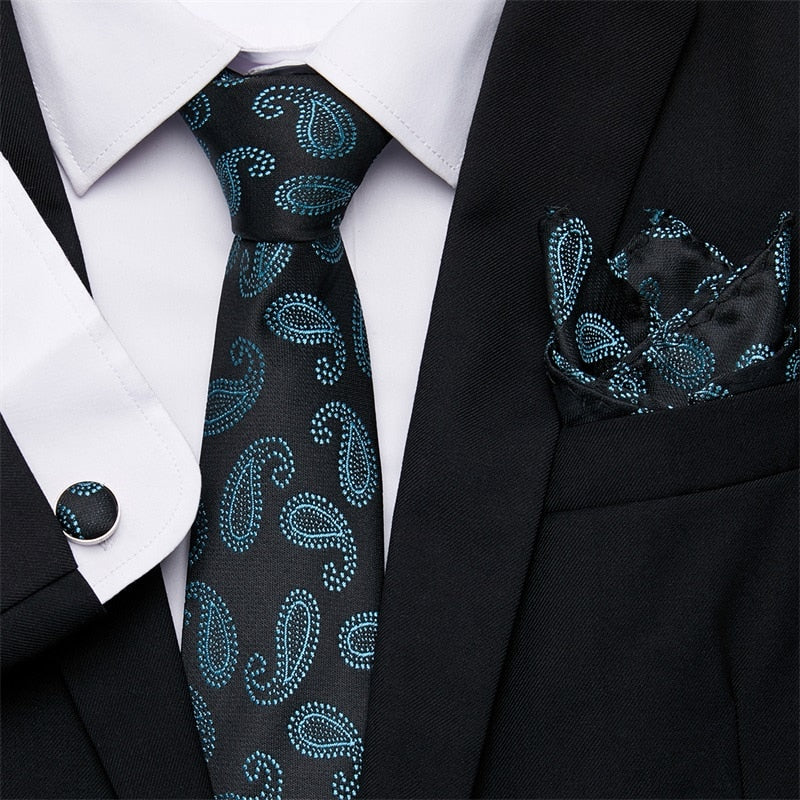 Fashion Business Silver Plaid Silk Men's Tie NeckTie 7.5cm Ties for Men Formal Luxury Wedding Quality Gravata group tie