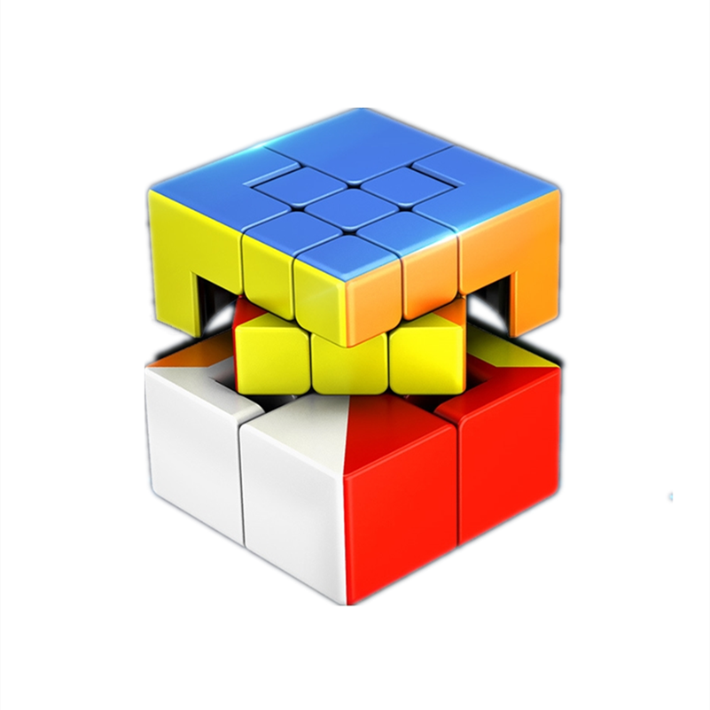 MoYu Magic cube Novelty Bind Puppet cube 3x3x3 Game cube Profissional magic cube #1 #2 Asymmetric Puppet Moyu Puzzle Cubes Toys