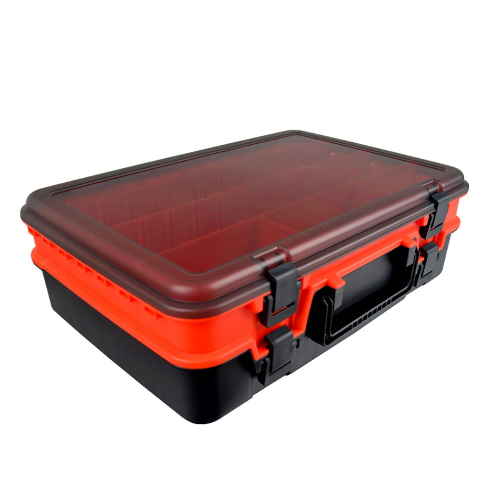 Large-Capacity Double-Layer Fishing Tackle Box Multifunctional Carp Fishing Accessory Storage Box Portable Fishing Bait Box