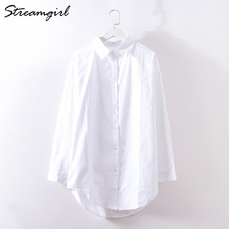 Women's Oversize Shirt Tunics White Shirts For School Women Women's Elegant Blouse 2022 White Shirt Oversize Women Blouses Tunic