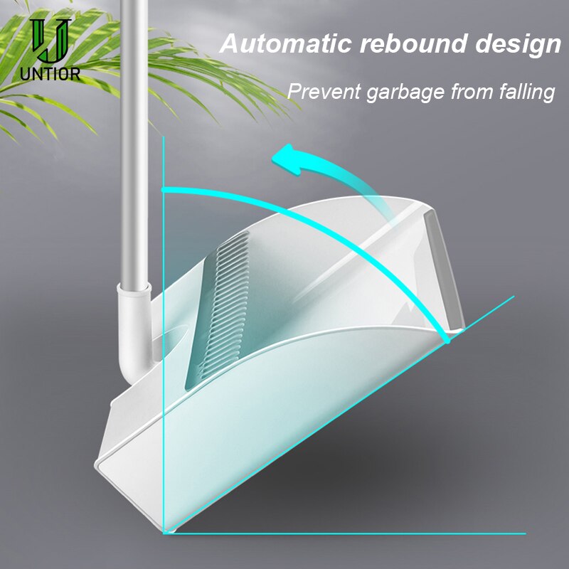 UNTIOR Creative Windproof Broom Dustpan Suit Magnetic Attraction Foldable Storage Soft Easy Clean Home Sweeping Cleaning Tools