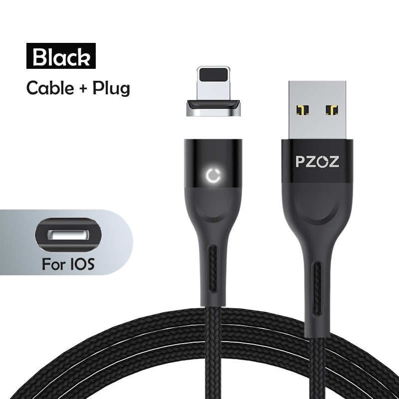 PZOZ Magnetic Cable Micro USB C Fast Charging Adapter Microusb Magnet Type C Mobile Phone Cable Data Charger For iPhone 12 Pro