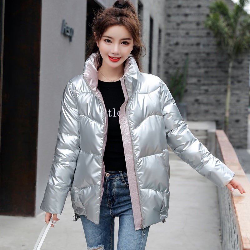 2021 New Winter Jacket High Quality stand-callor Coat Women Fashion Jackets Winter Warm Woman Clothing Casual Parkas