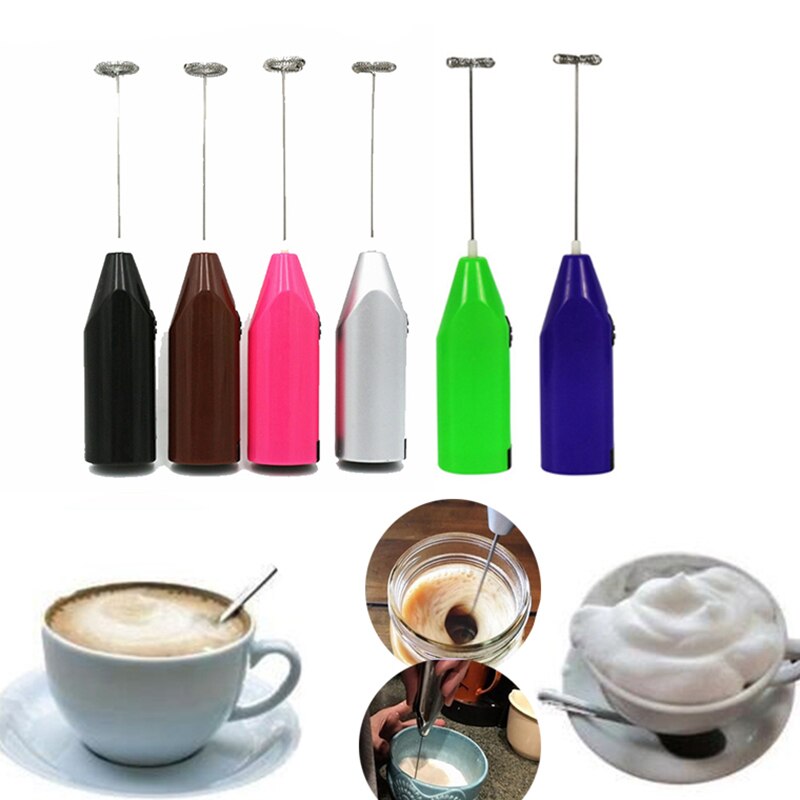 Handheld Stirrer Eggs Beater Electric Egg Beater Coffee Milk Drink Whisk Whipping Mixer Mini With Battery Kitchen Supplies