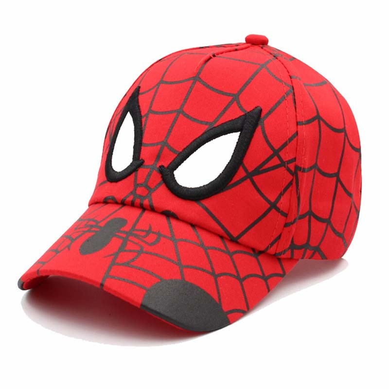 Anime Spider Kids Cap Cartoon baby Embroidery Man Cotton Children's Baseball Caps for Boy Girl Hip Hop Hat Snapback summer cap