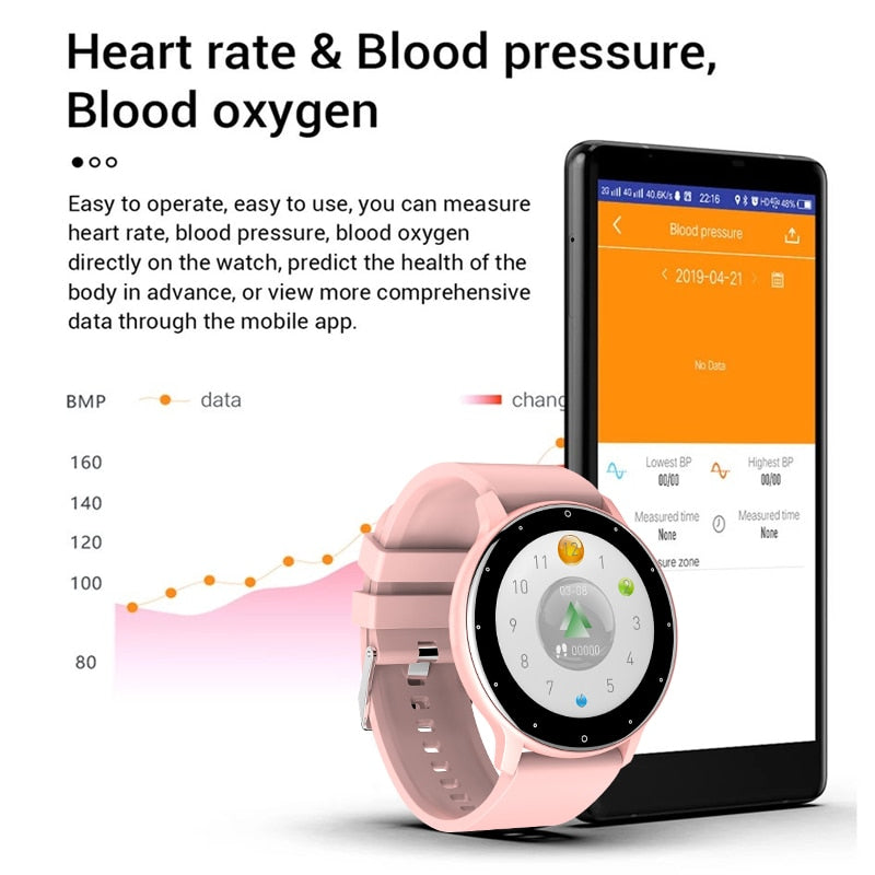 LIGE 2023 New Smart Watch Women Full Touch Screen Sport Fitness Watches IP67 Waterproof Bluetooth For Android ios smartwatch Men