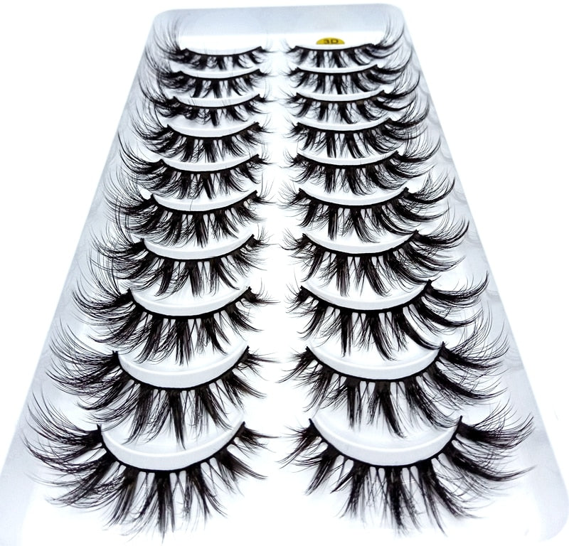 38 Styles 5/10 Pairs Natural False Eyelashes Fake Lashes Long Makeup 3d Mink Lashes Extension Eyelash Mink Eyelashes for Beauty