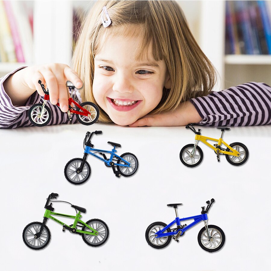 1 PCS Finger bmx Bike Toys for Boys Mini Bike With Brake Rope Alloy bmx Functional Mountain Bicycle Model Toys for Children Gift