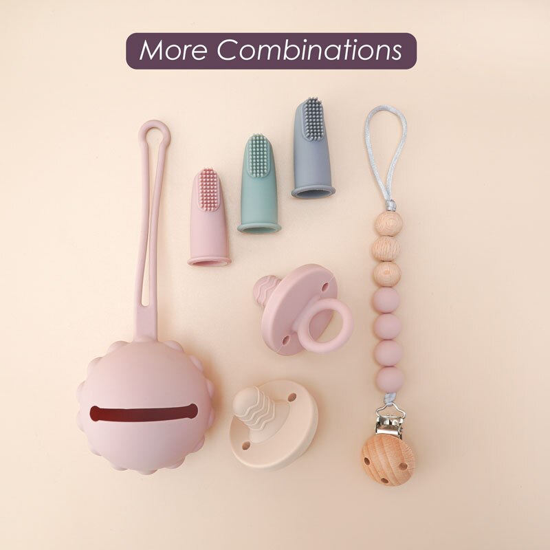 Baby Teether Children's Products Finger Food Grade Silicone Toothbrush Toys Toothbrush Head For Babies New Born Baby Items Gift