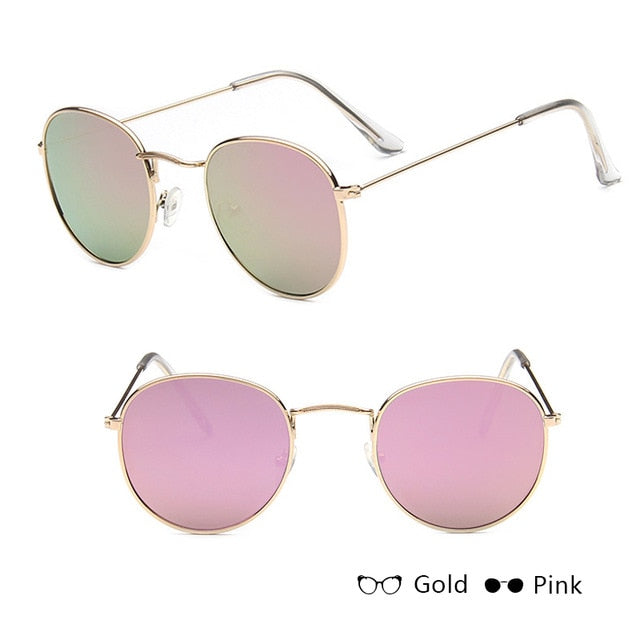 DYTYMJ Small Round Sunglasses Women Brand Designer Retro Glasses Women Mirror Eyeglasses Women/Men Vintage Oculos De Sol Gafas