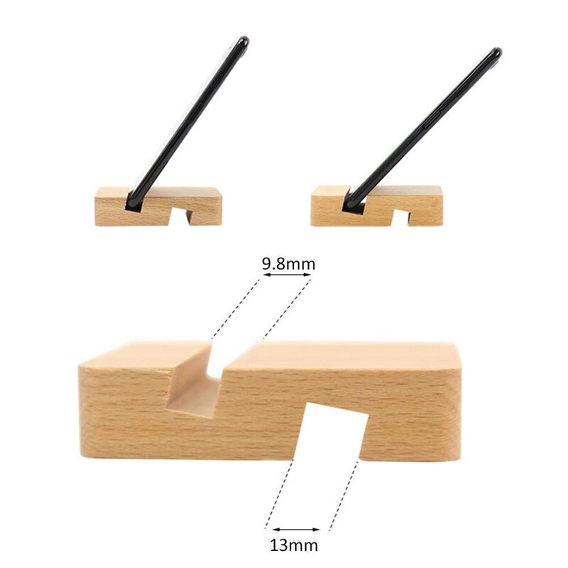 Oppselve Phone Holder Stand For iPhone 14 11 12 13 Wooden Mobile Phone Stand For Samsung S20 iPad Tablet Stand Desk Phone Holder