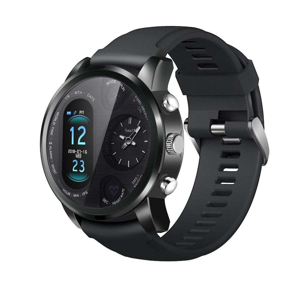 T3PRO t3 Dual Time Hybrid Watch  Japanese Quartz Movement IPS Screen  Message Display Call Reminder  Heart Rate for Ios Android