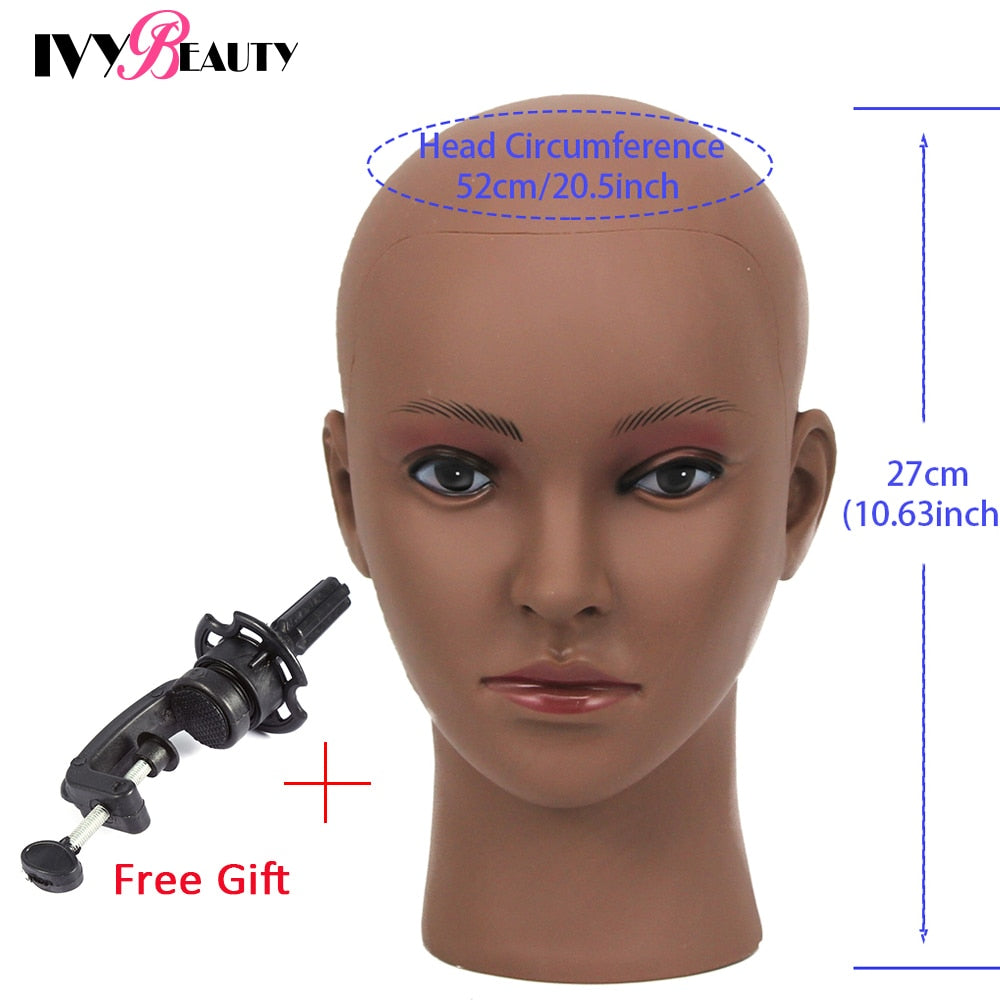 Hot Selling Female Mannequin Head With Wig Stand Clamp For Makeup Practice Cosmetology Manikin Head For Wig Hat Display 51Cm