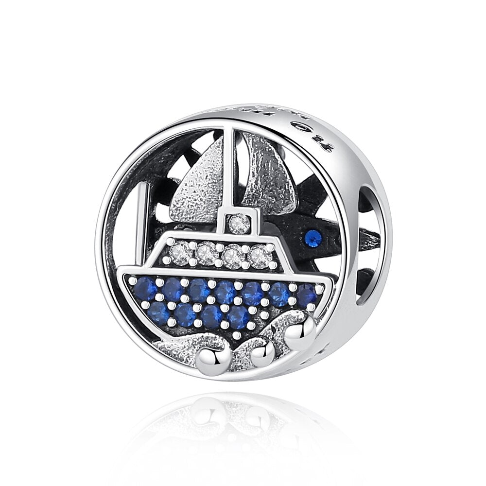 Original 925 Sterling Silver Charm Bead Travel London Bus Camera Suitcase Paris Charms Fit Pandora Bracelets Women Diy Jewelry