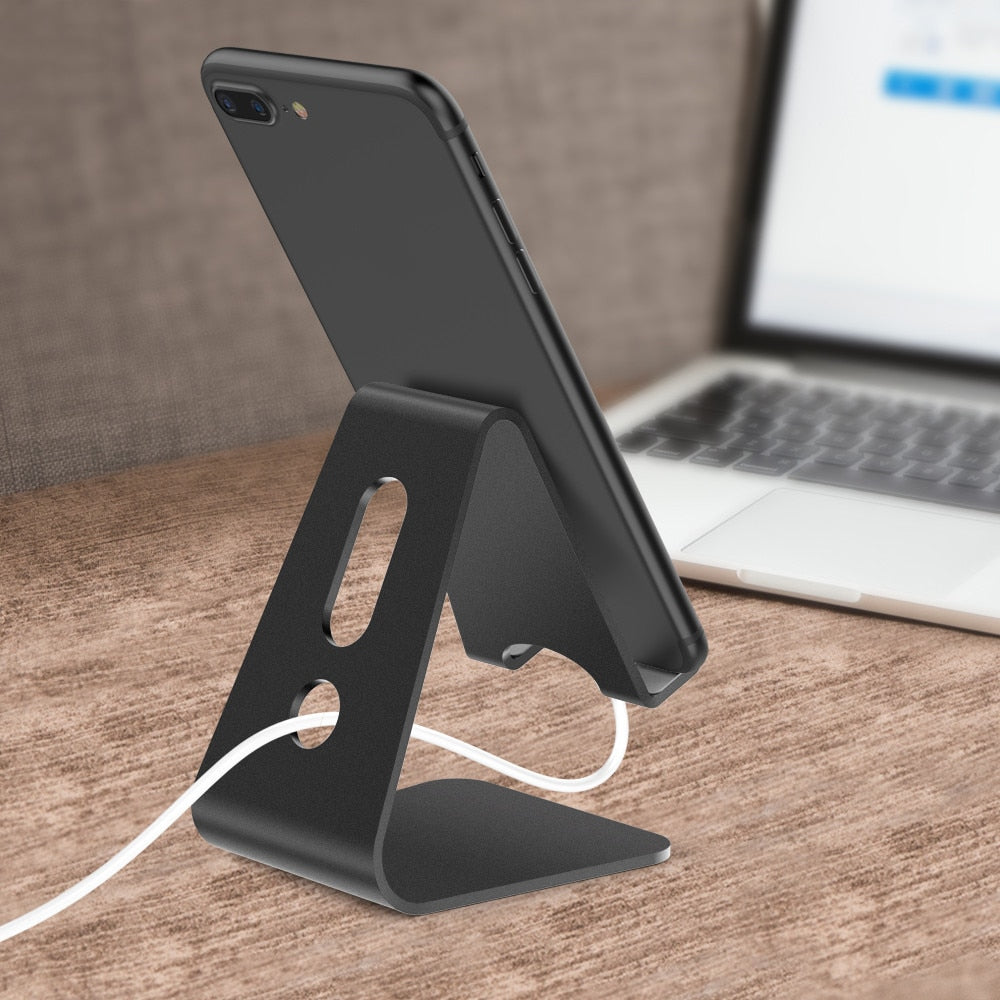 Universal Aluminium Stand Desk Holder For Apple Samsung Xiaomi Mobile Phone Holder For iPhone Metal Tablets Stand For iPad 2020