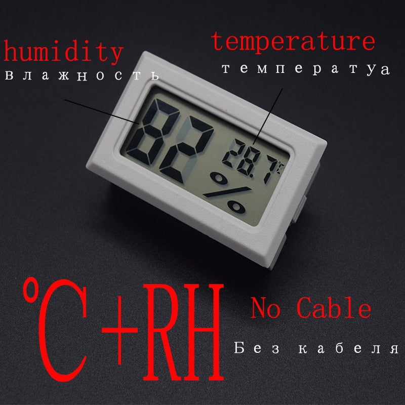 High Accurately Digital Thermometer Hygrometer Meter For Reptile Turtle Terrarium Aquarium Tank Accessories Temperature Humidity