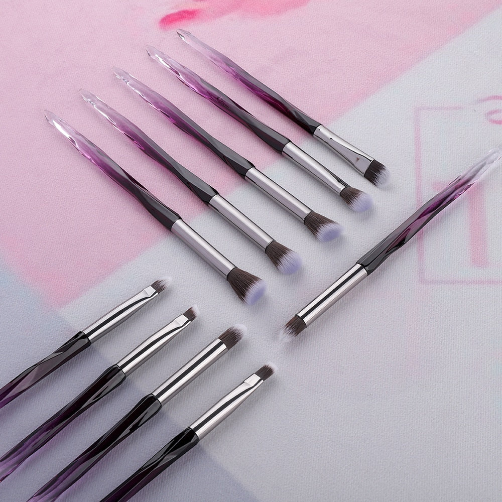 FLD Eye Brush Diamond Makeup Brushes Set Eye Shadow Lip Eyebrow Brushes High Quality Professional Lip Eyeliner Tools