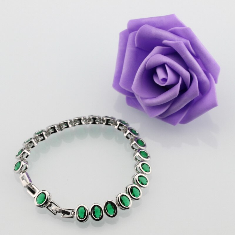 925 Mark Charm Bracelet Bangle Dubai Bridal Wedding Jewelry For Women Trendy Costume 9-Colors  Adjustable Length 18+3CM
