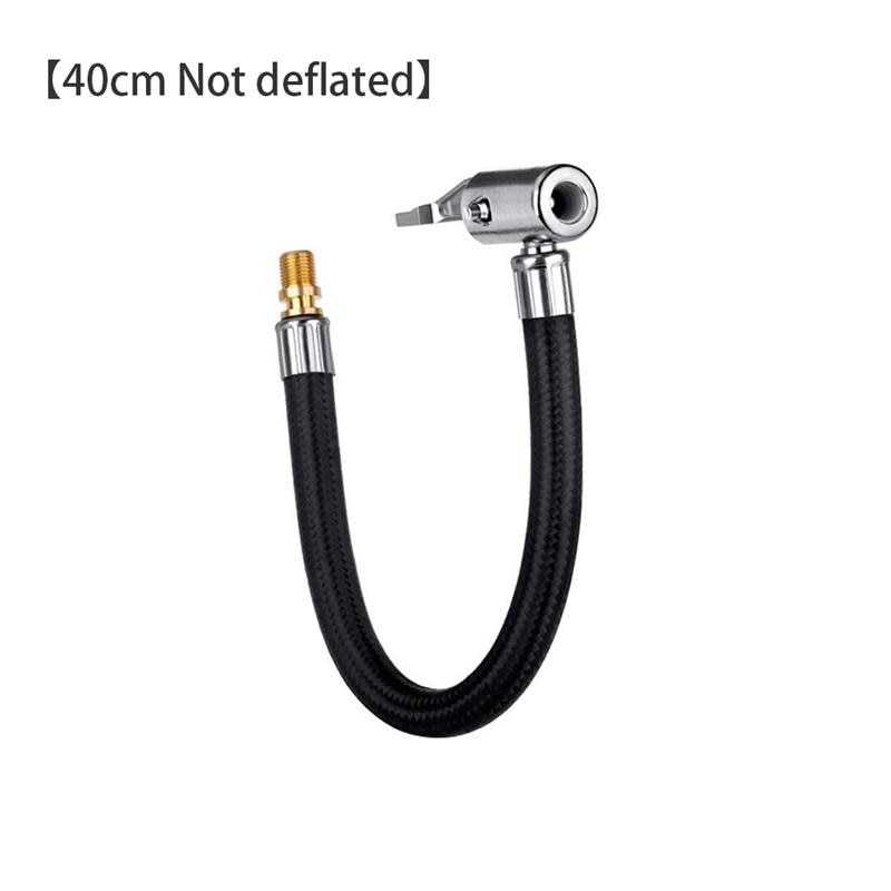 Bike Motorcycle Car Tire Air Inflator Hose Inflatable Tube Hose Inflator Tube Connection Quick Inflation Chuck Locking Air Chuck