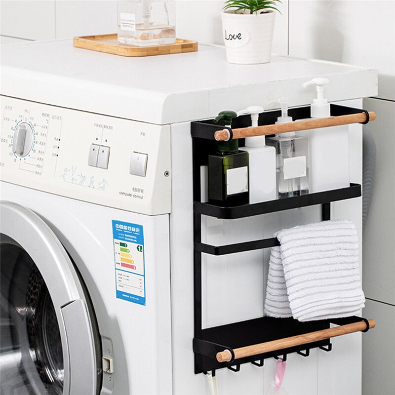 Magnet Fridge Storage Shelves Paper Towel Roll Holder Washing Machine Magnetic Organzier Hanging Rack Home Kitchen Supplies