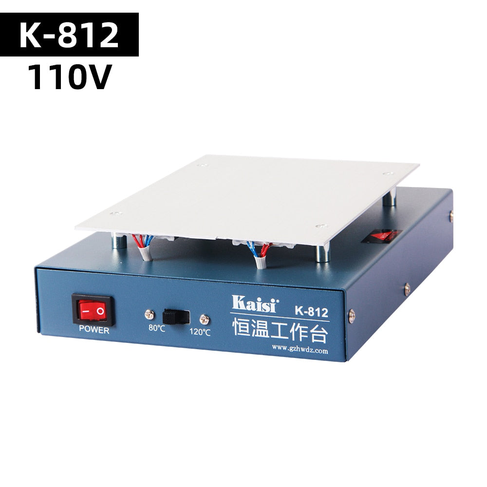 Kaisi LCD Screen Separator Heating Platform 110/220V Glass Removal Smooth Plate Phone Repair Machine Plate Station