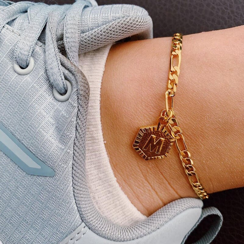 Personalized Initial Anklet and Bracelet - A Unique Fashion Statement