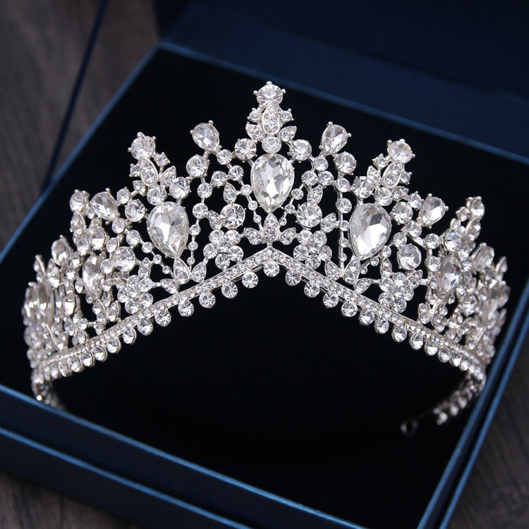 Diverse Silver Gold Color Crystal Crowns Bride tiara Fashion Queen For Wedding Crown Headpiece Wedding Hair Jewelry Accessories