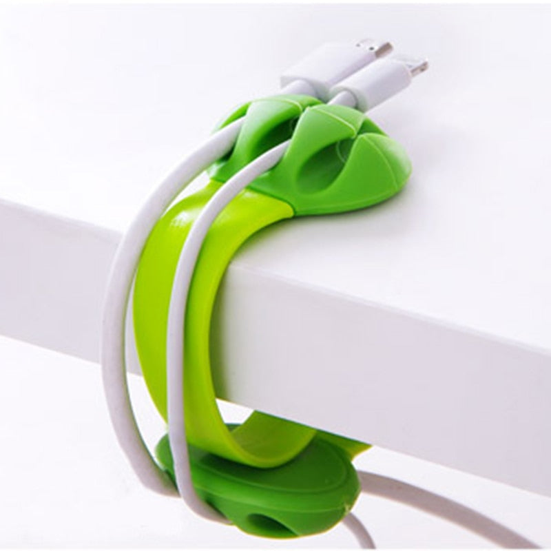 1pcs Office desk wire clip multi-function data cable winder cable fixing device home office storage organizer