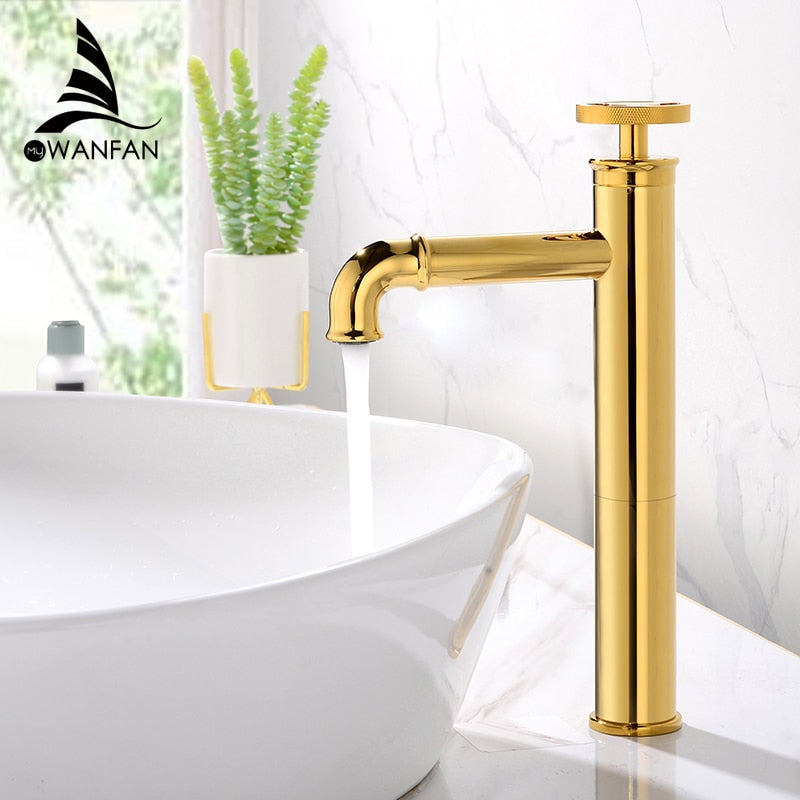 Basin Faucets Retro Industrial Style Matte Black Brass Crane Bathroom Faucet Hot and Cold Water Mixer Tap torneira WF-F20A03R