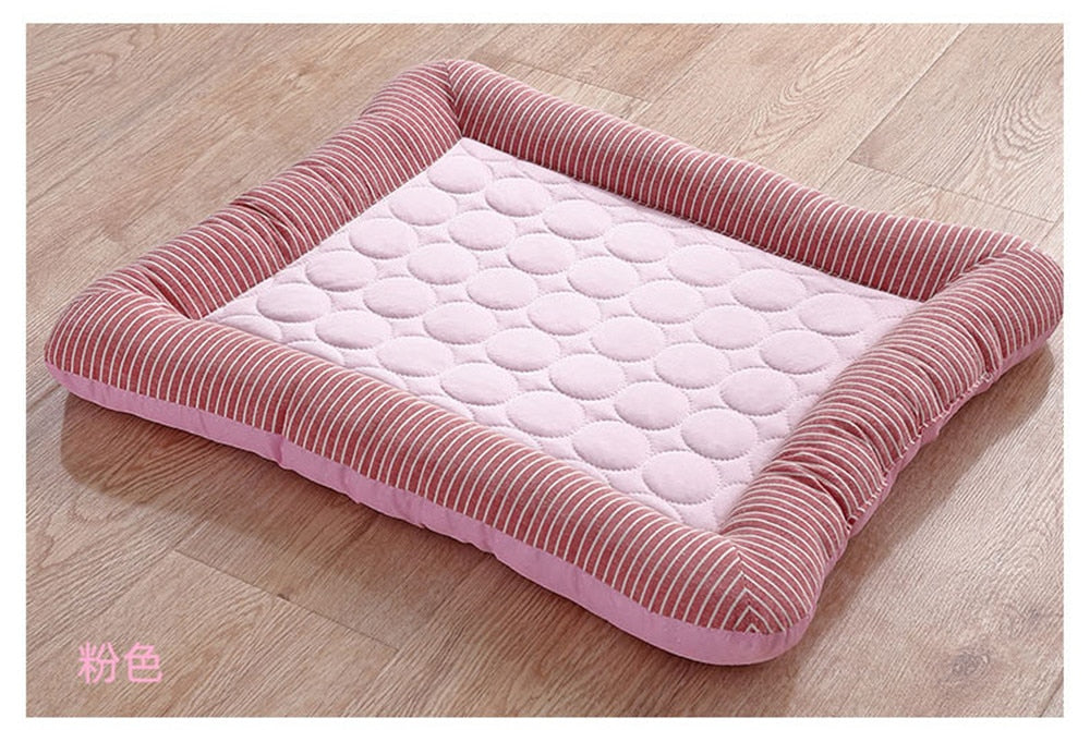 Cooling Pet Bed For Dogs house dog beds for large dogs Pets Products For Puppies dog bed mat Cool Breathable Cat sofa supplies