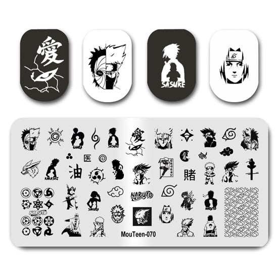 Nail Stamping MouTeen148 Cartoon Big Size Head Disney Nail Plates Stamp King Manicure Set For Nail Art Stamping