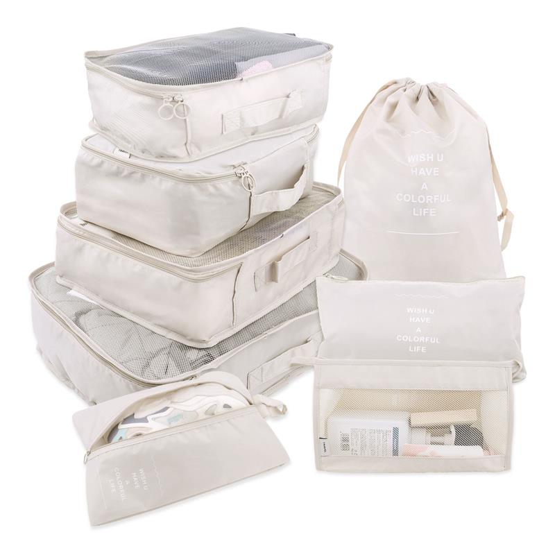 8/7/6 pieces Set Travel Organizer Storage Bags Suitcase Packing Set Storage Cases Portable Luggage Organizer Clothe Shoe Pouch