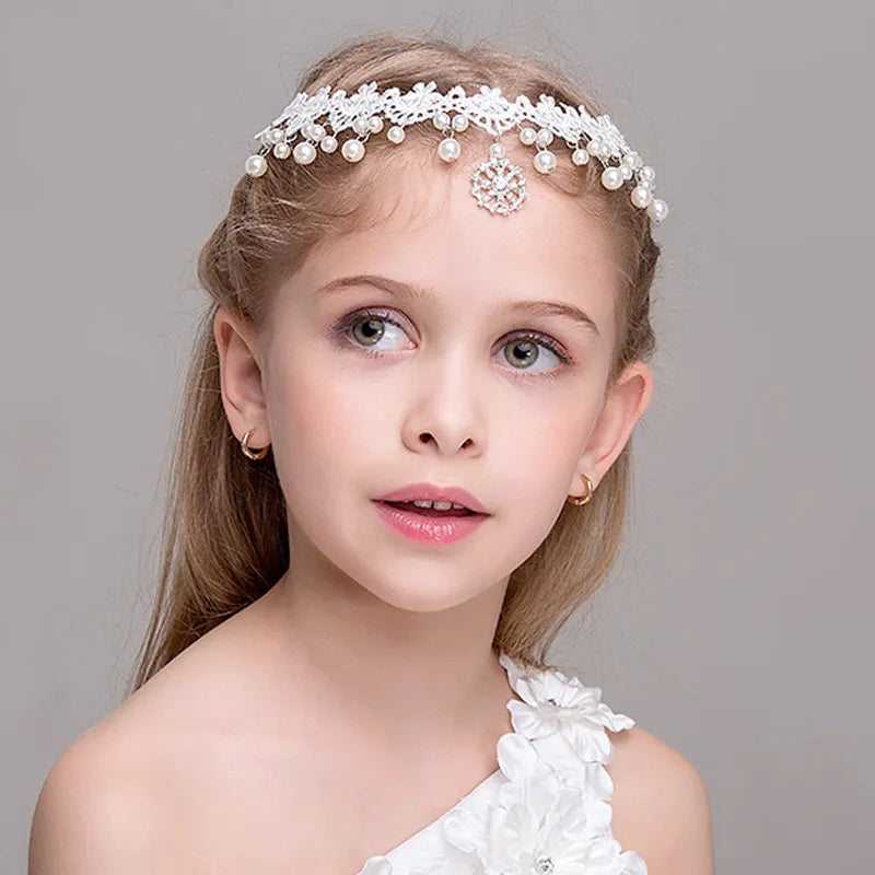 child Princess Tiaras and Crowns Headband Kid Girls Birthday party Crown Wedding Tiara Party Accessiories Hair Jewelry