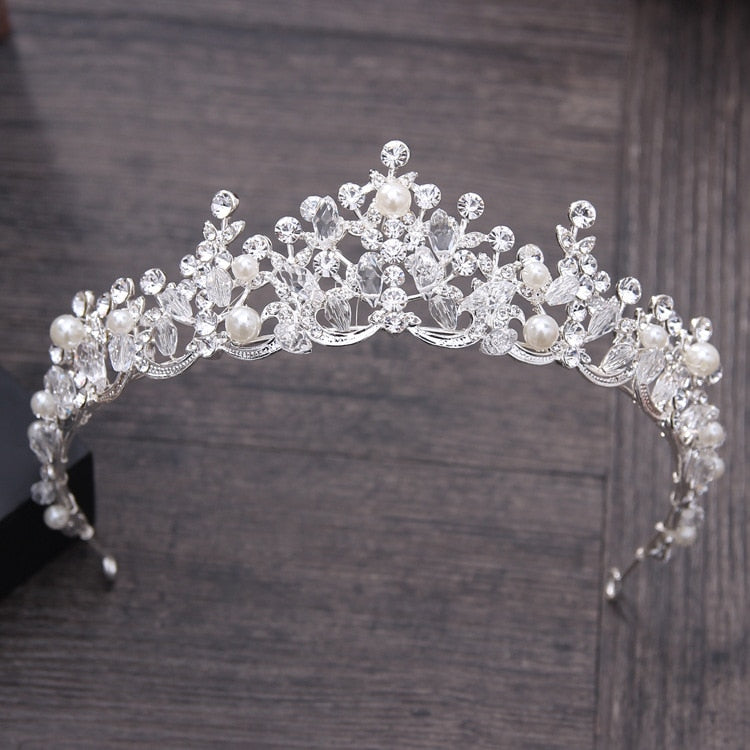 Diverse Silver Gold Color Crystal Crowns Bride tiara Fashion Queen For Wedding Crown Headpiece Wedding Hair Jewelry Accessories